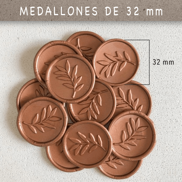 Medallones de Cera Autoadheribles 3.2cm